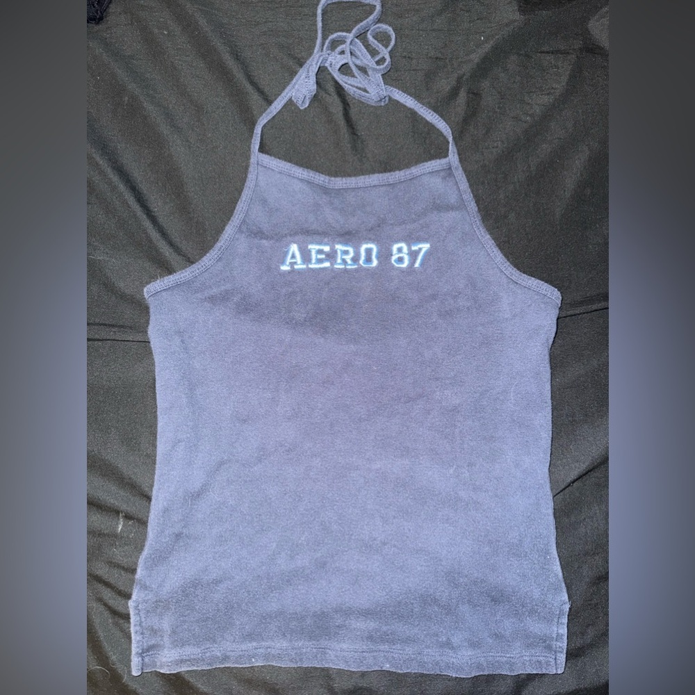 Women's navy Halter Top